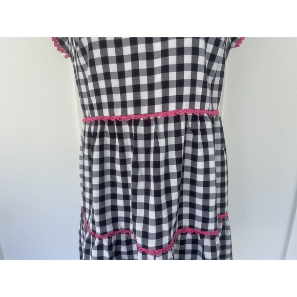NWT Andree by Unit Black White Check Tiered Dress Small - Picture 3 of 14